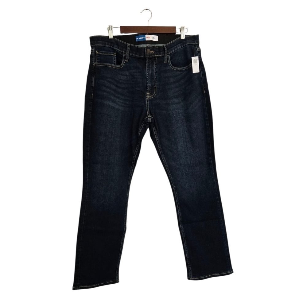 NWT Old Navy Men's Blue Jeans Slim Buil-in Flex Size 36×30